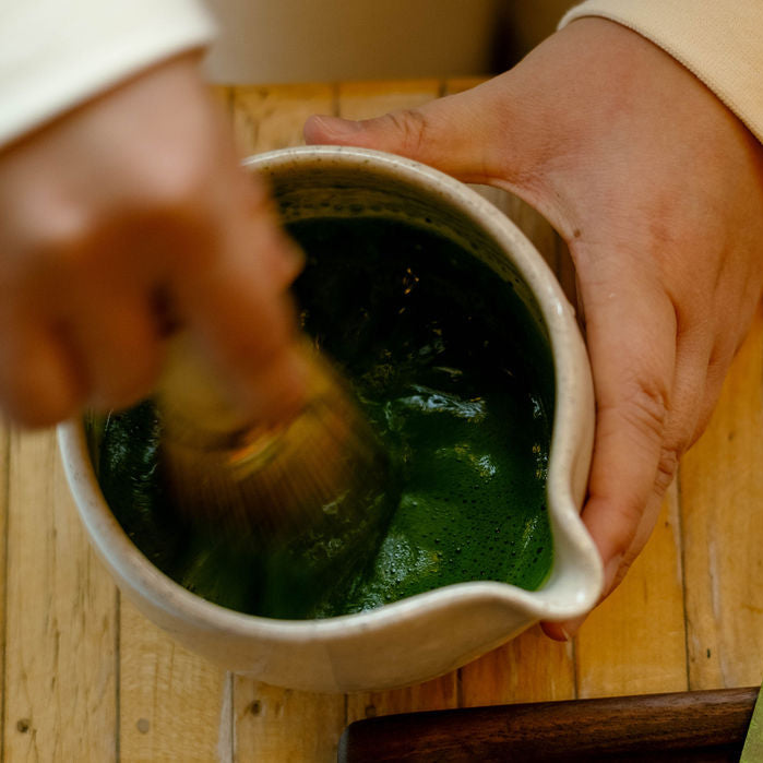 purple charm bamboo whisk